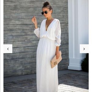White maxi dress NWT